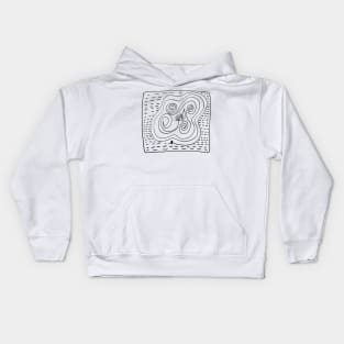 The painting of a maze Kids Hoodie